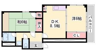 アバニティー東出口の物件間取画像